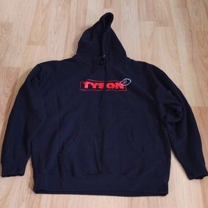 Tyson Black Hoodie size 2XL Mens 80 cotton 20 polyester